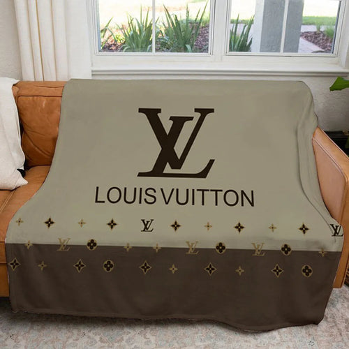 Louis Vuitton LVXNBA Letters Blanket - Brown Throws, Pillows