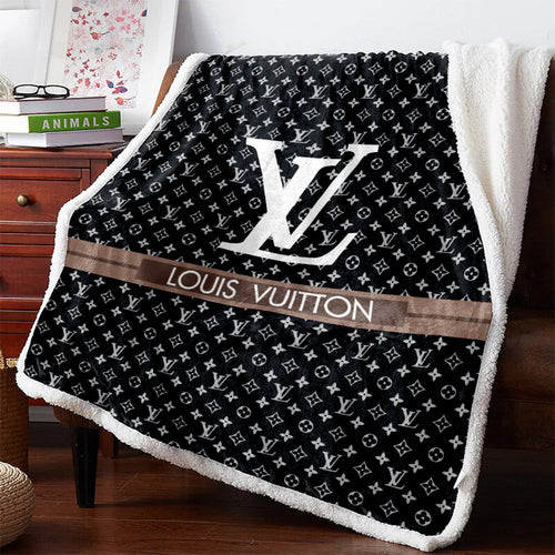 Blue Fashion Louis Vuitton blanket  ROSAMISS STORE – MY luxurious home