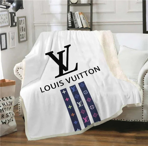 Luxury Blue Louis Vuitton blanket  ROSAMISS STORE – MY luxurious home
