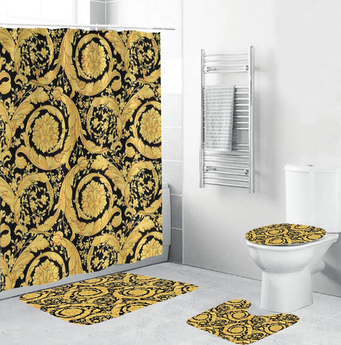 Versace Logo Black Bathroom Sets  Bathroom sets, Black bathroom