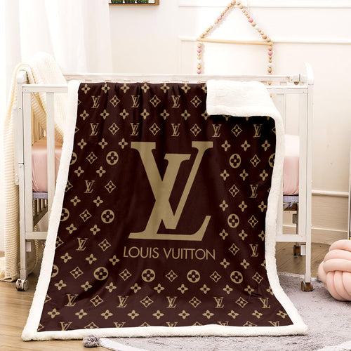 Brown luxury louis Vuitton blanket | ROSAMISS STORE