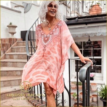 @KazzStyle_  Wears Blush Pink Printed Cover-Up
