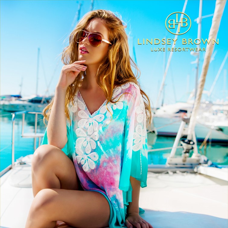 Rumba Designer Silk Beach Cover Ups by Lindsey Brown Resort Wear