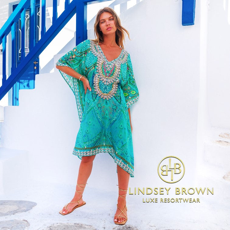 Plus size designer beach cover ups by Lindsey Brown resort wear