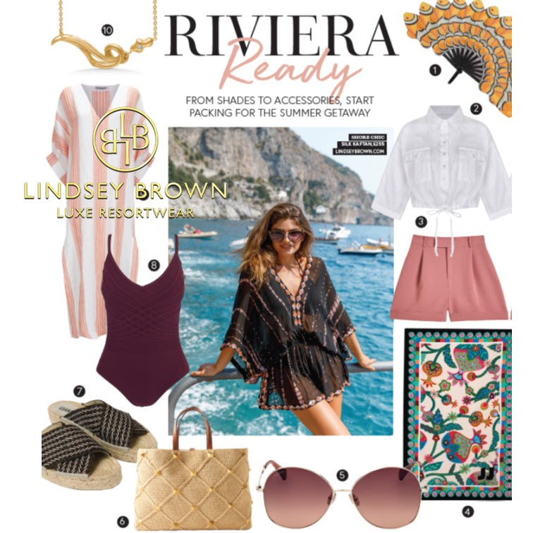 Riviera ready silk designer kaftans to wear in Amalfi Coast this summer
