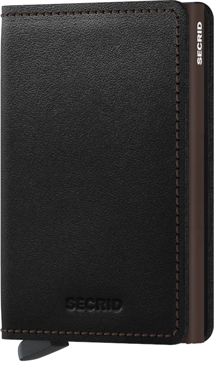 Slim Wallet  Black-Brown