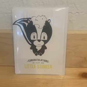Congratulations on your new Little Stinker Card