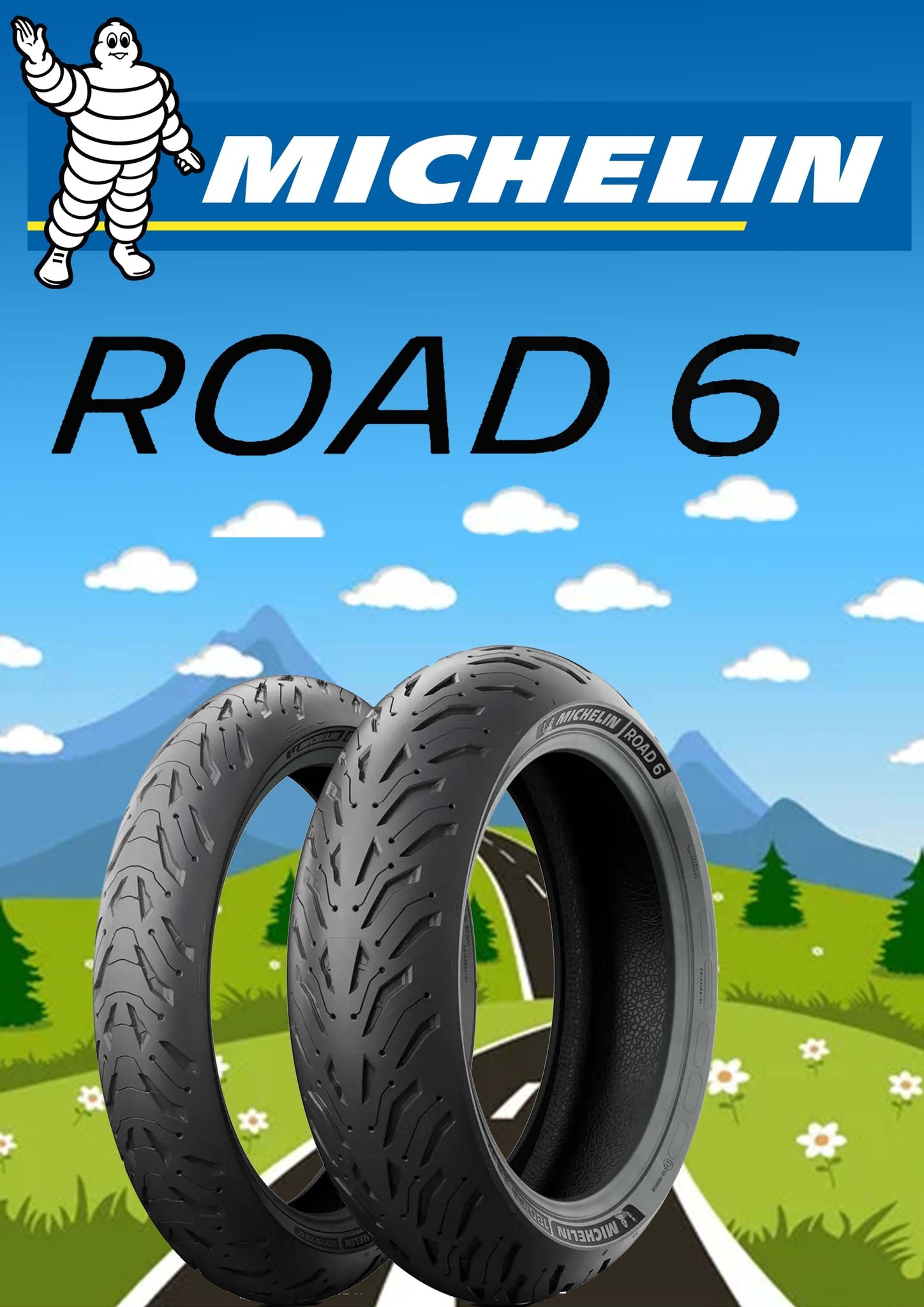 Michelin Road 6 1 70 17 160 60 17 Combo Just Bike Tyre