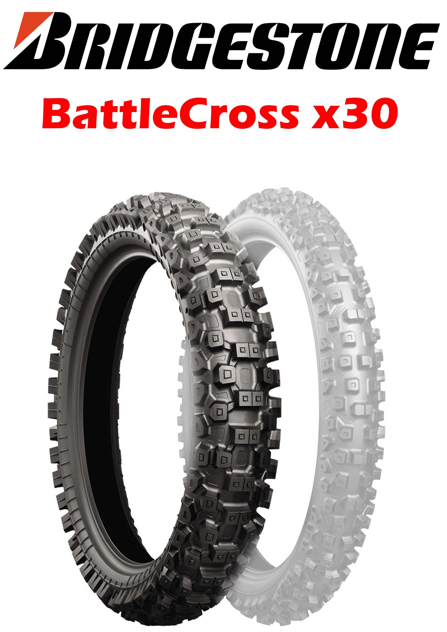 ブランド品 タイヤ 100 90-19ブリヂストンBattleCross X20ソフト中間地形リアタイヤ 90-19 Bridgestone  Battlecross X20 Soft-Intermediate Terrain Rear Tire