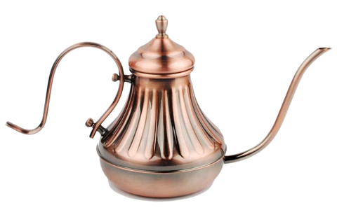 Copco Stainless Steel 2.1 Quart Whistling Tea Kettle, Glossy Copper Finish