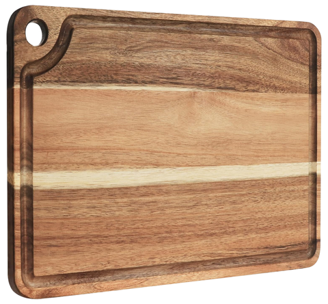 AZRHOM Large Acacia Wood Cutting Board for Kitchen