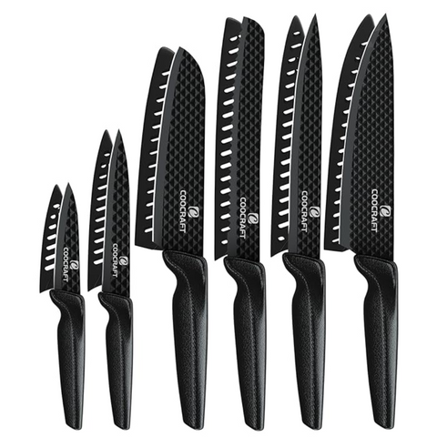 COOCRAFT 6PC Kitchen Knife Set