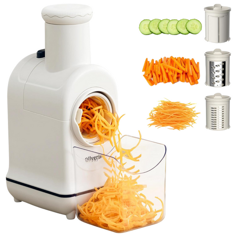 Ollygrin 3-In-1 Electric Rotary Cheese Grater