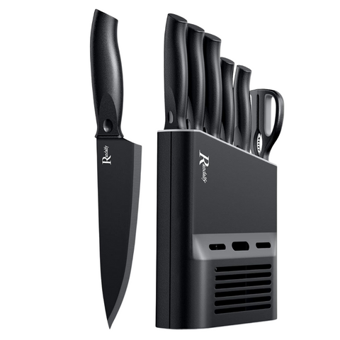 Randalfy Kitchen Knife Set with Block