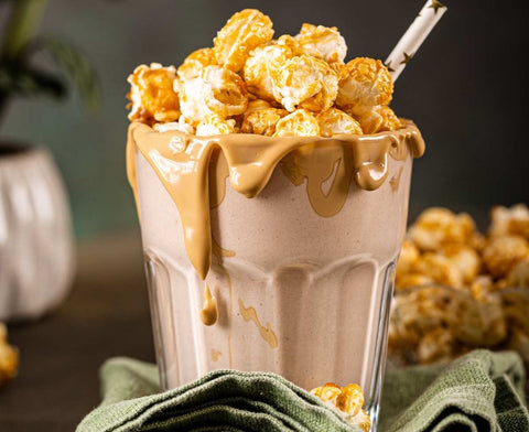 Salted Caramel Brownie Milkshake