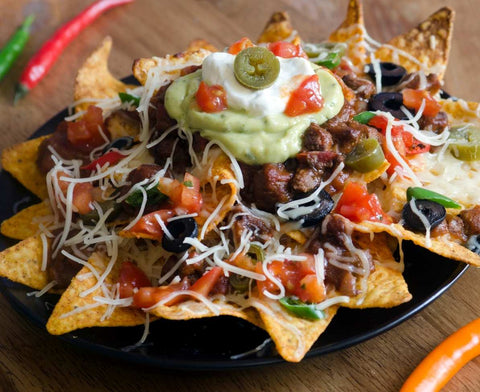 Vegetarian Chili Nachos