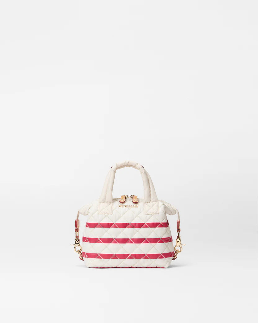 Micro Sutton Sandshell/Apple Charter Stripe - MZ Wallace