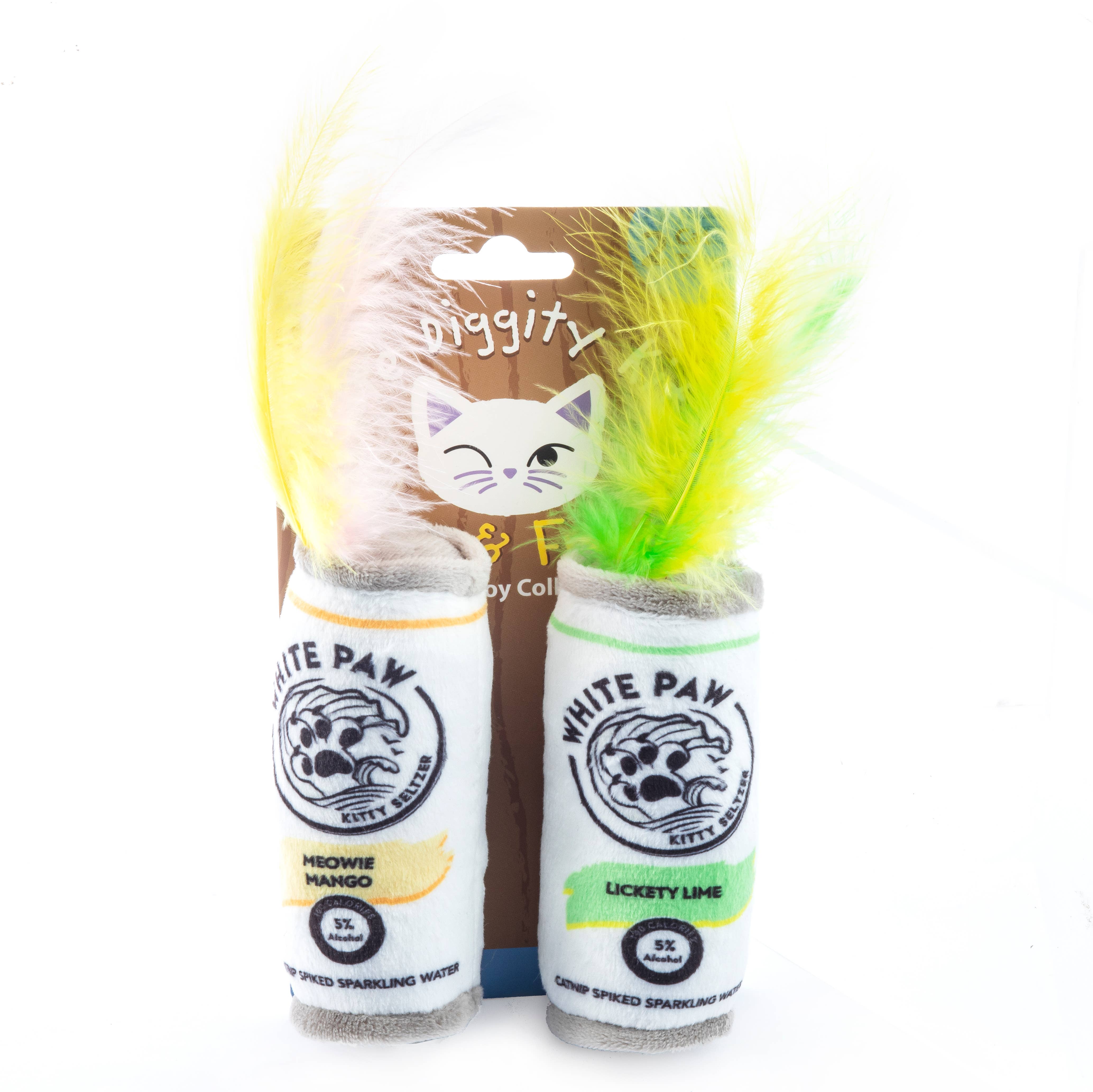 White Paw (Mango & Lime) Organic Catnip Toys - Haute Diggity Dog