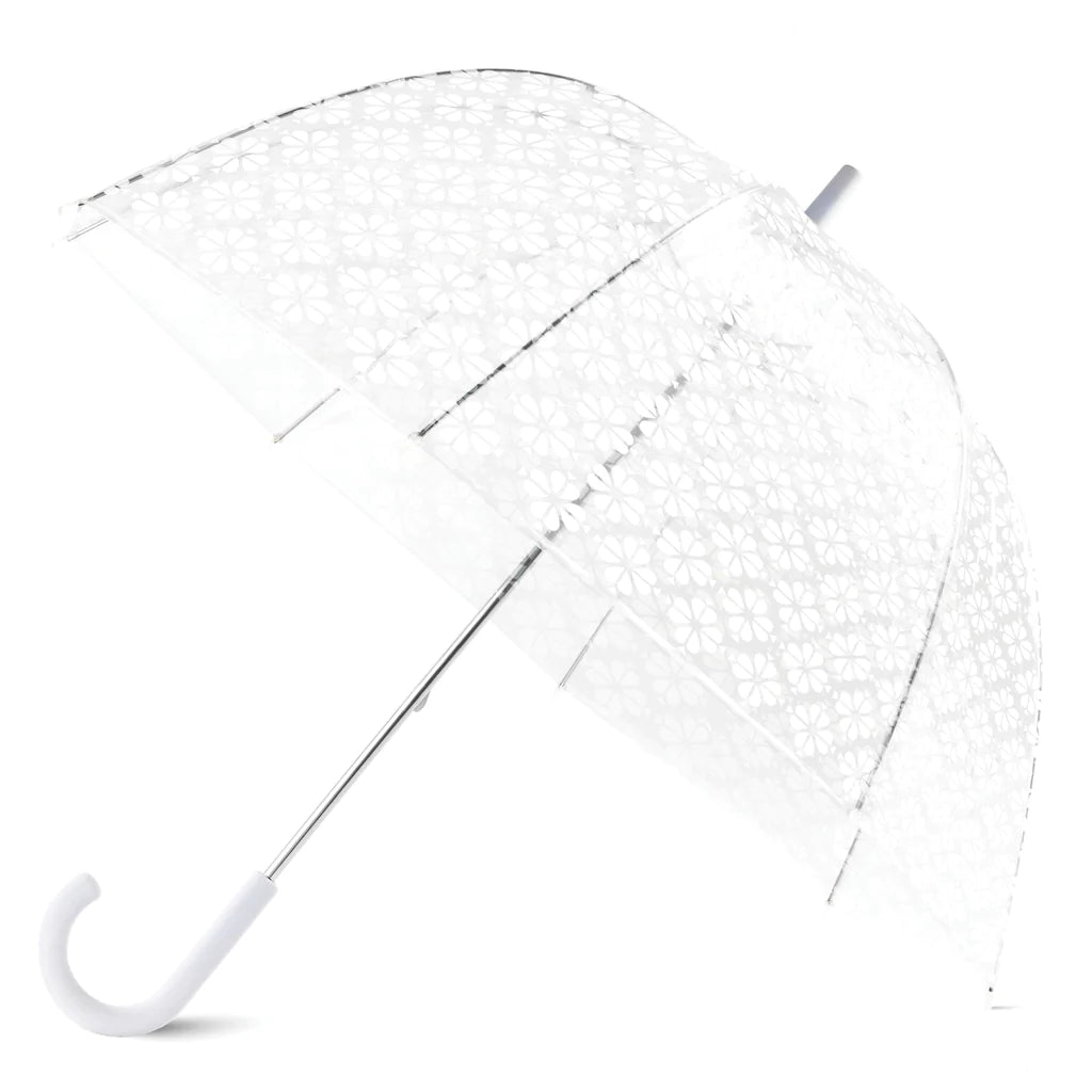Kate Spade New York - White Spade Flower Umbrella – Jackie Z Style Co.