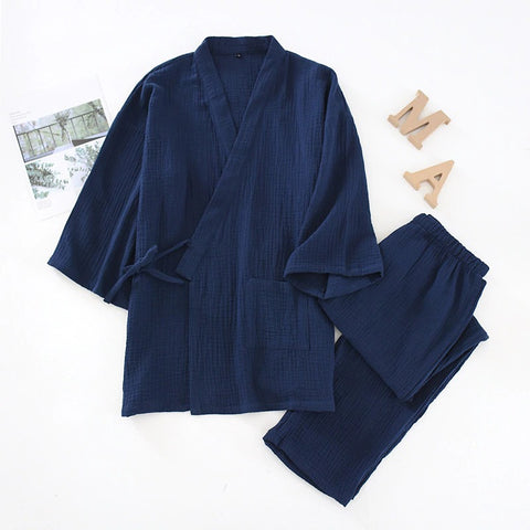 Japanese Style Cotton Sleepwear Men and Women – Home Home Plus