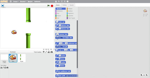 Y8 Game Control Programming - Scratch Project - Flappy Bird Part 2