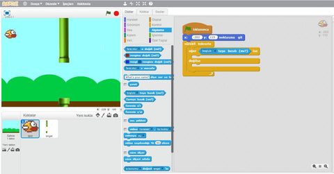 Scratch Coding – Flappy Bird – Building Block Studio