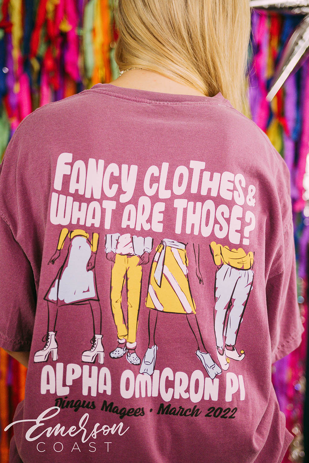 Alpha Omicron Pi Custom Sorority T-shirts Designs - Emerson Coast
