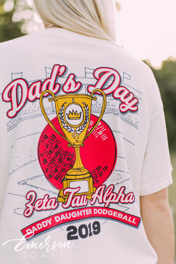 Zeta Dads Day Dodgeball Tournament Tee - Emerson Coast