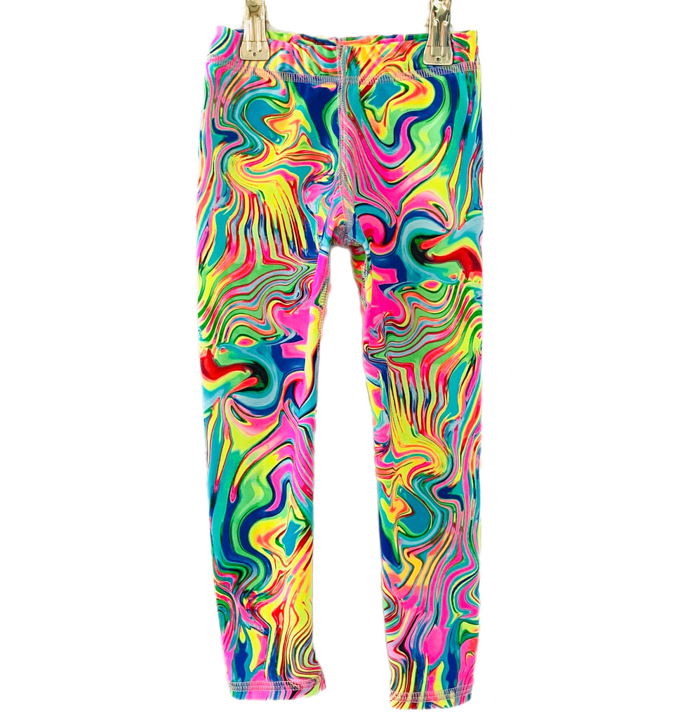 Brittany Allen - Rainbow Butterfly Print Activewear Leggings