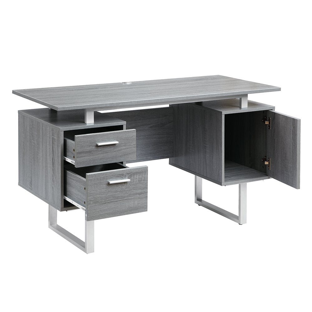 grey work table