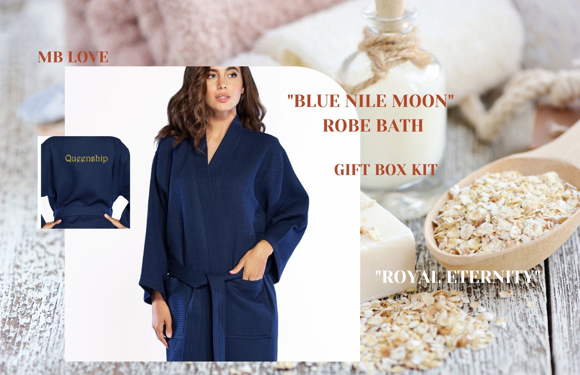 MOLIAE Beauty Love Robe Bath Collection Gift Box Kit