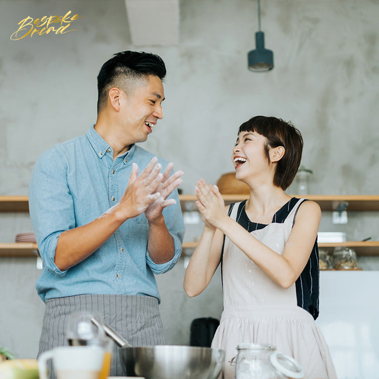 Affectionate Couple Having Fun In A Domestic Kitchen