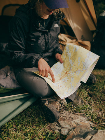 outdoor camping map navigation explore nature