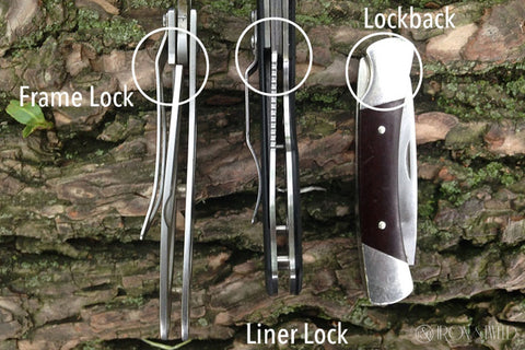 type folding knife locking mechanism