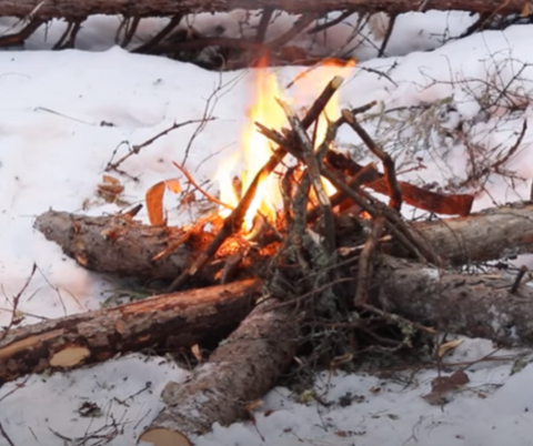 star campfire slow burn set up long lasting survival fire