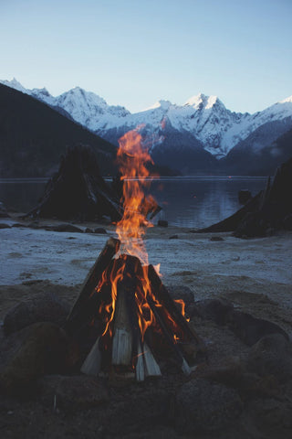 tepee campfire survival warm heat outdoor