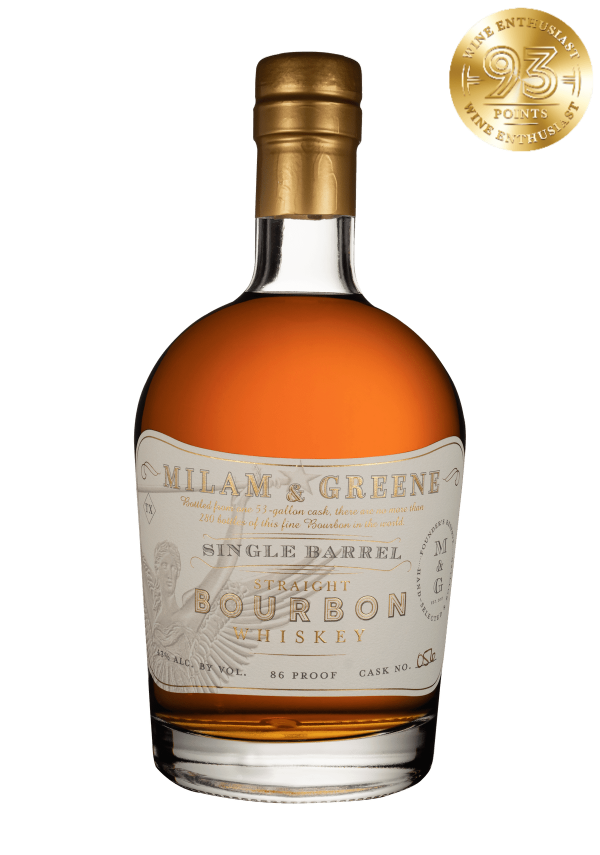 Milam & Greene Single Barrel Straight Bourbon Whiskey