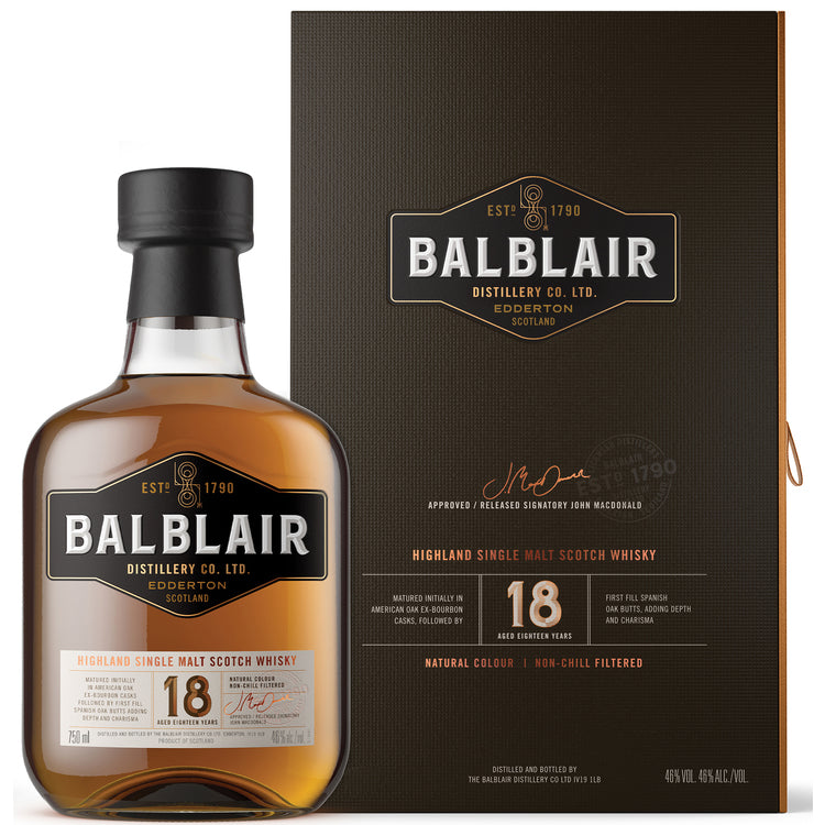 Balblair 18 Year Old Single Malt Scotch Whisky