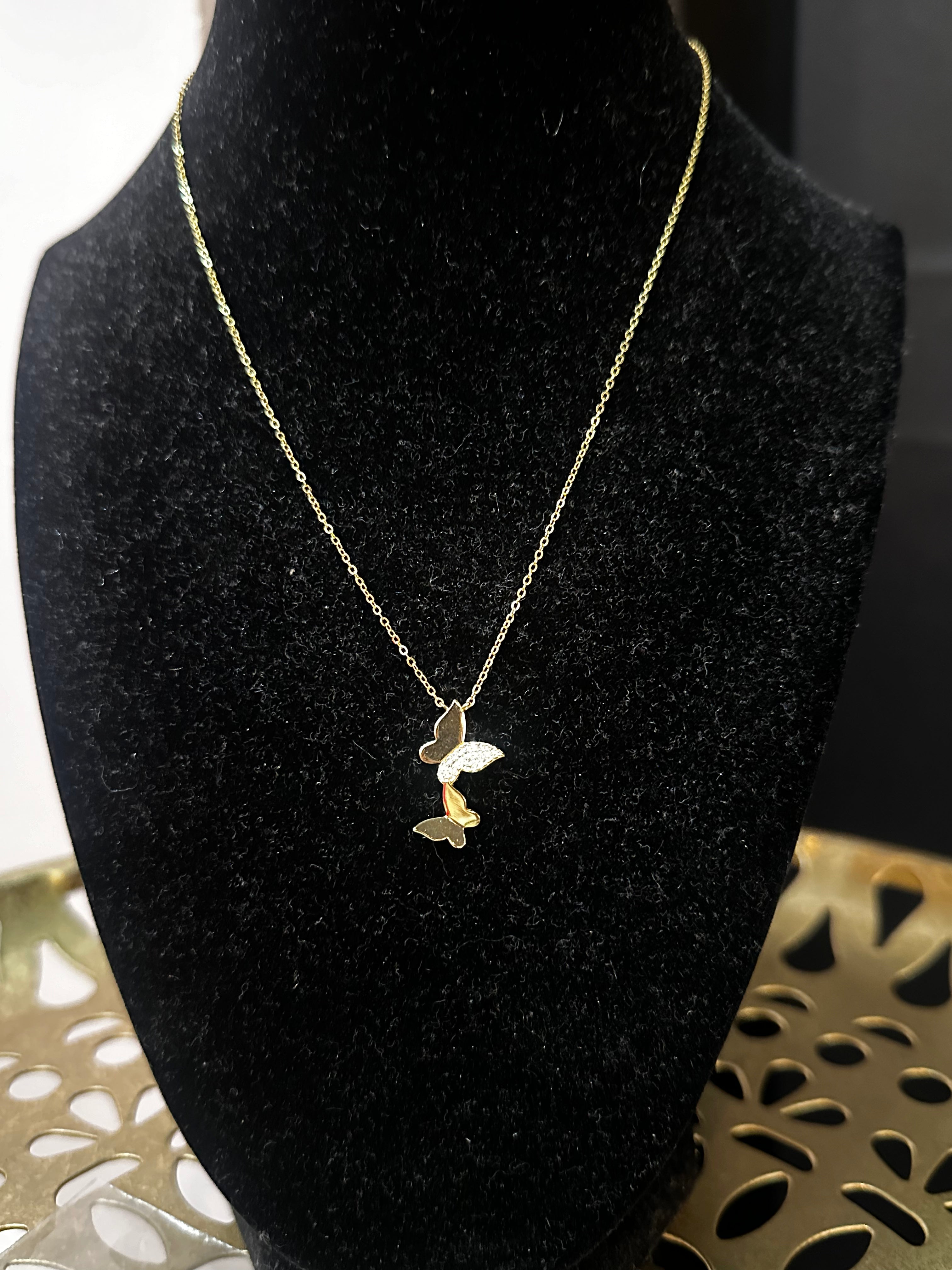Gold Papillon Necklace
