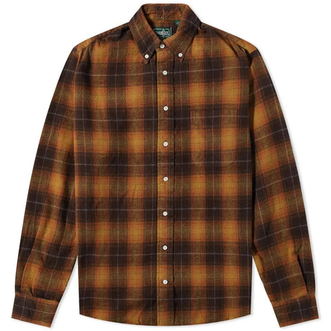 Gitman Vintage Brown Melange Shaggy Flannel