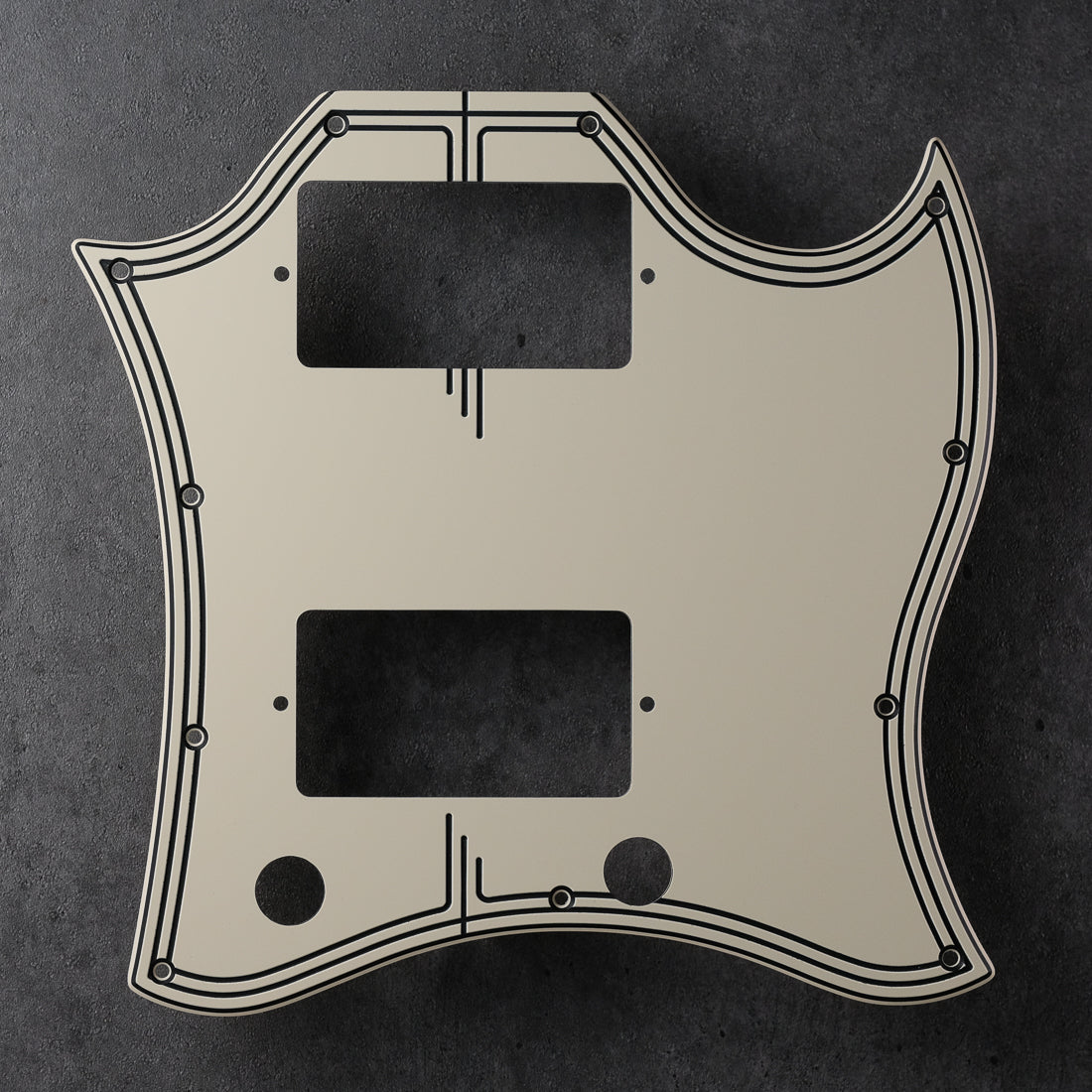 STREAMLINE - ES-335 Pickguard - Black/Cream/Black - DECOBOOM