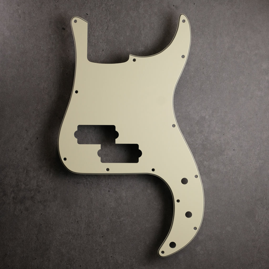 Precision Bass Pickguard - 13-hole - Parchment/Black/Parchment - 3