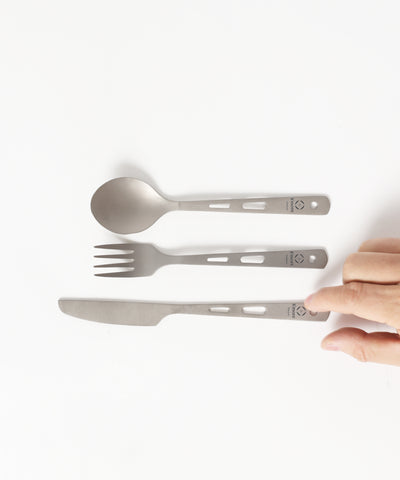 Titanium Cutlery Set 】 キャンプ カトラリー 4点セット