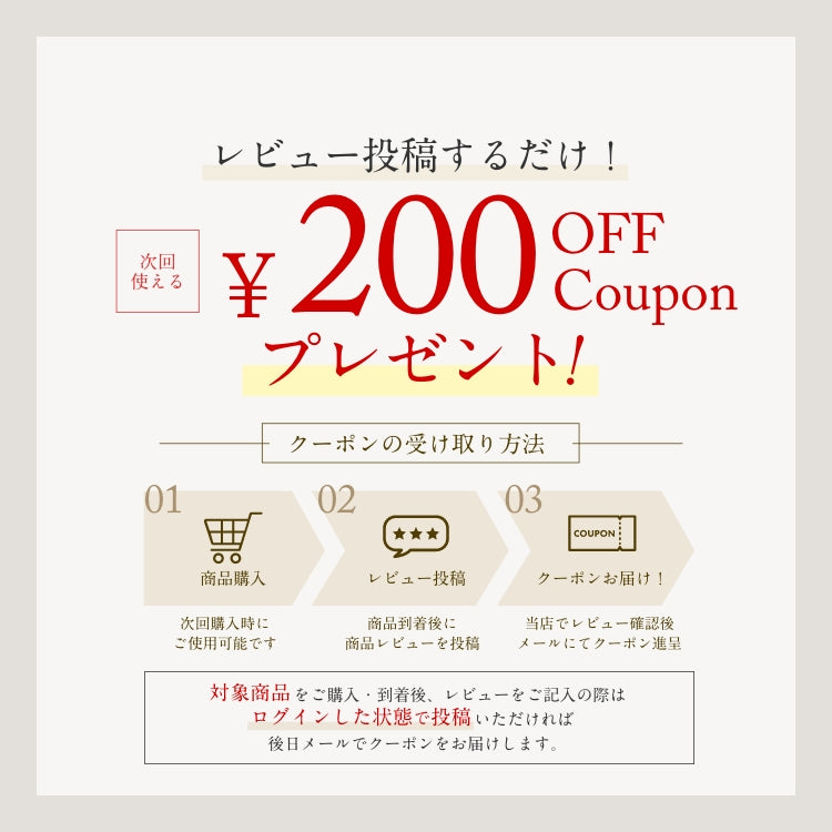 200円OFFクーポンプレゼント