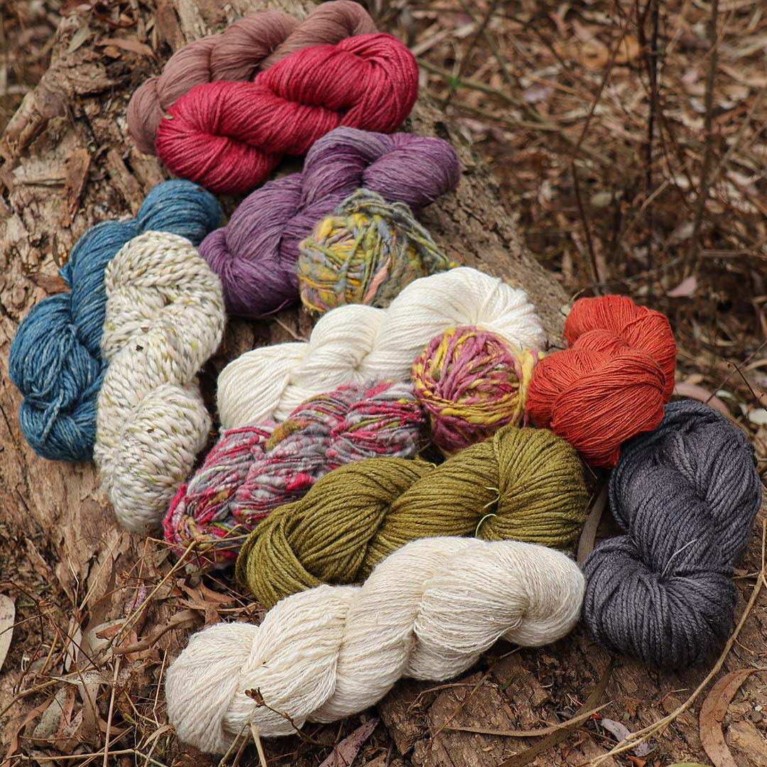 Dyed Eri Silk Yarn Collection