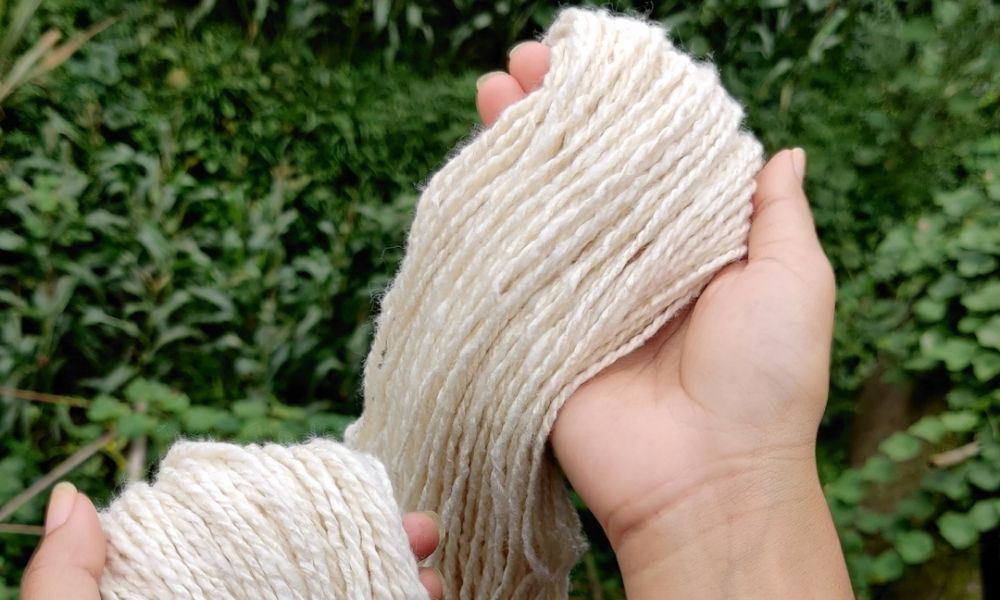 Eri silk yarn for knitting | Muezart India