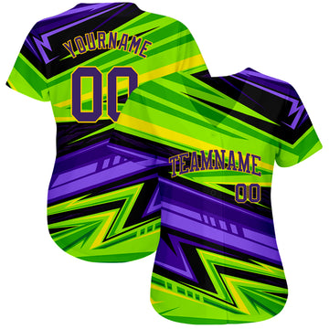 Custom 3D Pattern Design Abstract Pattern For Sport Team Authentic Baseball Jersey