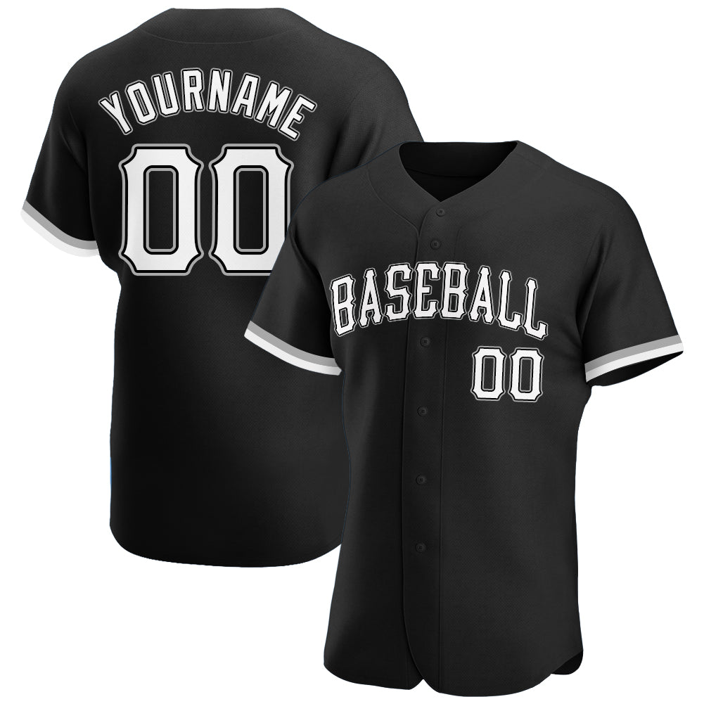 custom black baseball jersey