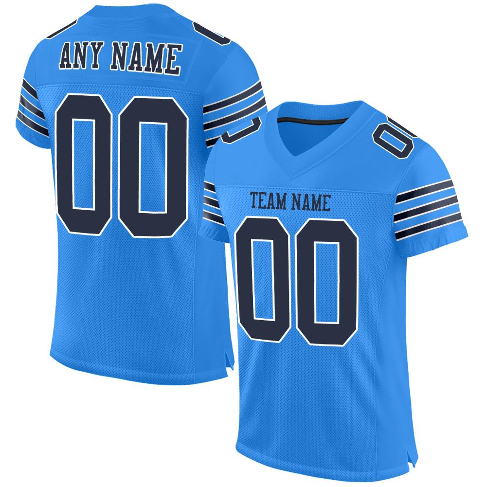 football jersey blue and white