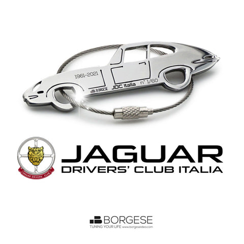 Portachiavi della Jaguar E-Type realizzato 60° anniversario della Jaguar E-Type
